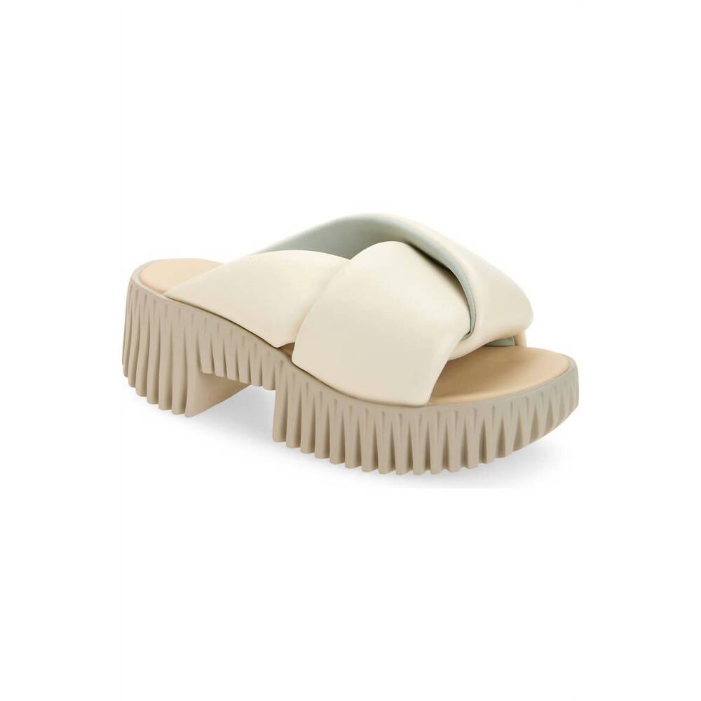 NEW 4CCCCEES women's plia anda platform sandals in ivory